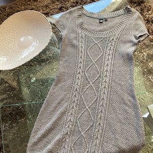 Grey knit dress